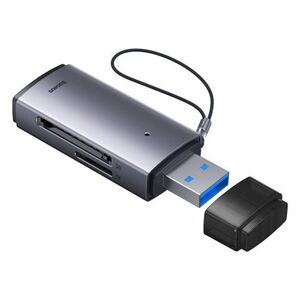 Baseus AirJoy USB kártyaolvasó SD / TF, szürke (WKQX060013) kép