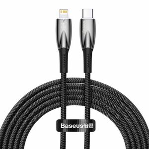 Baseus Glimmer kábel USB-C / Lightning 20W 2m, fekete (CADH000101) kép