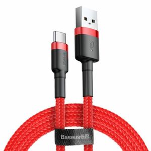 Baseus Cafule kábel USB / USB-C QC3.0 2A 3m, piros (CATKLF-U09) kép