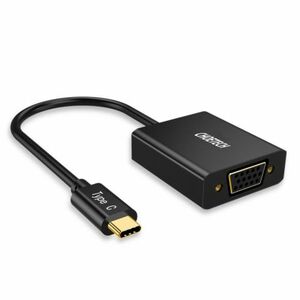 Choetech HUB-V01 adapter USB-C / VGA M/F, fekete (HUB-V01) kép