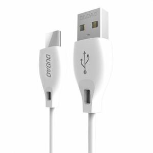 Dudao L4T kábel USB / USB-C 2.1A 2m, fehér (L4T 2m white) kép