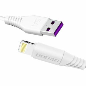 Dudao L2L kábel USB / Lightning 5A 1m, fehér (L2L 1m white) kép