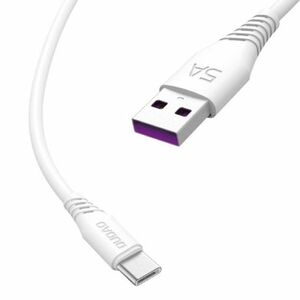 Dudao L2T kábel USB / USB-C 5A 2m, fehér (L2T 2m white) kép