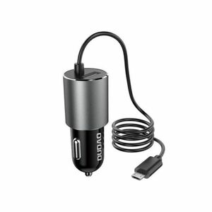 Dudao R5Pro USB autós töltő + Micro USB kábel 3.4A, fekete (R5Pro M) kép