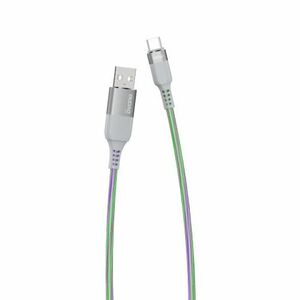 Dudao L9X Flowing Light kábel USB / USB-C 5A 1m, szürke (L9XT) kép