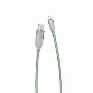 Dudao L9X Flowing Light kábel USB / Micro USB 5A 1m, szürke (L9XM) kép