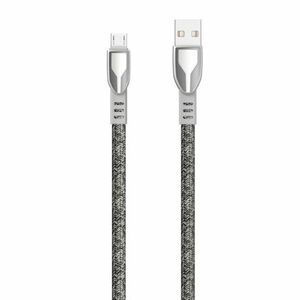 Dudao Zinc Alloy kábel USB / Micro USB 5A 1m, szürke (L3PROM gray) kép
