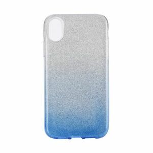 Forcell Shining szilikon tok iPhone XS Max, kék/ezüst kép