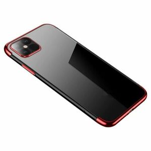 MG Clear Color szilikon tok iPhone 12 Pro Max, piros kép