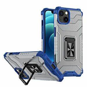 MG Crystal Ring műanyag tok iPhone 13, kék kép