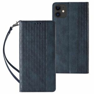 MG Magnet Strap bőr könyvtok iPhone 13 mini, kék kép