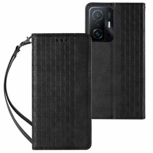 MG Magnet Strap bőr könyvtok Samsung Galaxy A12 5G, fekete kép