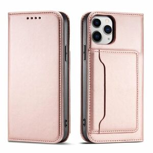 MG Magnet Card bőr könyvtok iPhone 12 Pro, rózsaszín kép