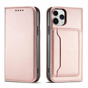 MG Magnet Card bőr könyvtok iPhone 12 Pro Max, rózsaszín kép