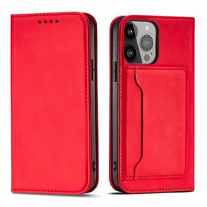 MG Magnet Card bőr könyvtok iPhone 13 mini, piros kép