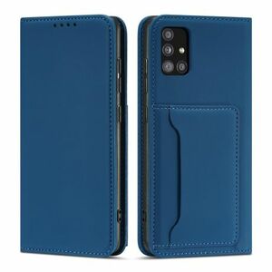 MG Magnet Card bőr könyvtok Samsung Galaxy A12 5G, kék kép