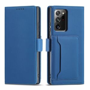 MG Magnet Card bőr könyvtok Samsung Galaxy S22 Ultra, kék kép