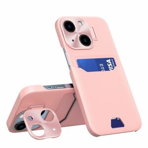 MG Leather Stand tok iPhone 14, rózsaszín kép