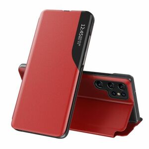 MG Eco Leather View könyv tok Samsung Galaxy S23 Ultra, piros kép