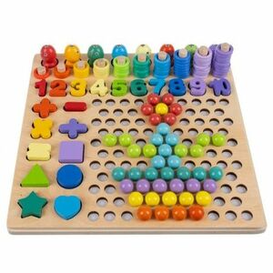 MG Wooden Montessori fa puzzle, mix kép