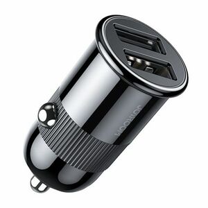 Joyroom C-A06 autós töltő 2x USB 3.1A, fekete (C-A06) kép