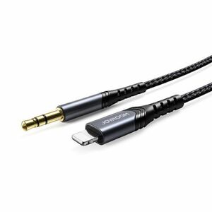 Joyroom Hi-Fi Audio kábel 3.5 mm jack / Lightning 1m, fekete (SY-A02) kép