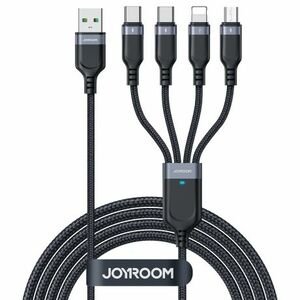 Joyroom 4in1 kábel USB - 2x USB-C / Lightning / Micro USB 3.5A 1.2m, fekete kép
