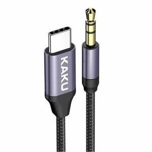 KAKU KSC-427 audio kábel USB-C / 3.5mm jack 1m, fekete kép