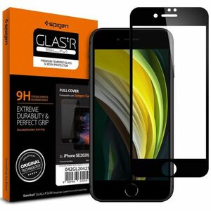 Spigen Full Cover üvegfólia iPhone 7/8/SE 2020, fekete (AGL01314) kép