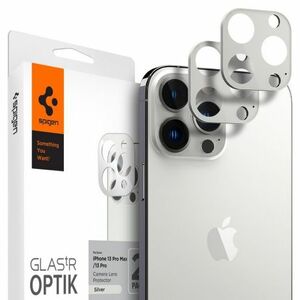 Spigen Optik.Tr 2x üvegfólia kamerára iPhone 13 Pro / 13 Pro Max, ezüst kép