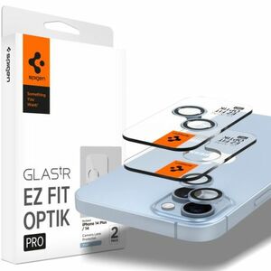 Spigen Ez Fit Optik 2x üvegfólia kamerára iPhone 14 / 14 Plus / 15 / 15 Plus, kék kép