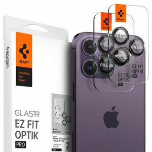 Spigen Optik.Tr 2x üvegfólia kamerára iPhone 14 Pro / 14 Pro Max, fekete (AGL05205) kép
