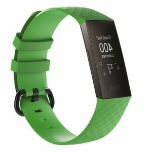 BStrap Silicone Diamond (Small) szíj Fitbit Charge 3 / 4, green (SFI008C05) kép