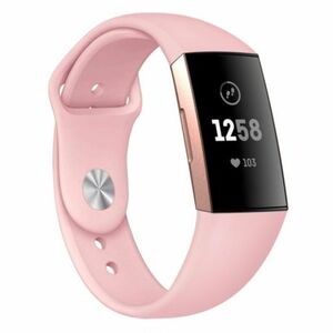 BStrap Silicone (Small) szíj Fitbit Charge 3 / 4, sand pink (SFI007C05) kép