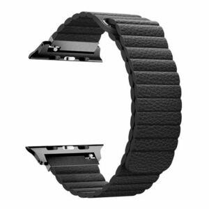 BStrap Leather Loop szíj Apple Watch 38/40/41mm, Black (SAP010C02) kép