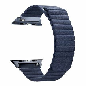 BStrap Leather Loop szíj Apple Watch 38/40/41mm, Dark Blue (SAP010C03) kép