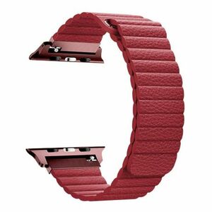 BStrap Leather Loop szíj Apple Watch 38/40/41mm, Red (SAP010C04) kép