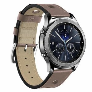 BStrap Leather Italy szíj Samsung Galaxy Watch 3 45mm, khaki rose (SSG009C0501) kép