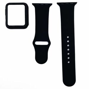 BStrap Silicone szíj tokkal Apple Watch 42mm, black (SAP012C09) kép