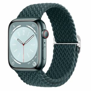BStrap Elastic Nylon szíj Apple Watch 42/44/45mm, rainforest green (SAP013C50) kép