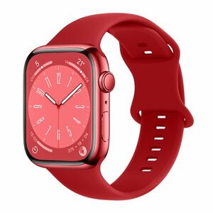 BStrap Smooth Silicone szíj Apple Watch 38/40/41mm, red (SAP014C03) kép
