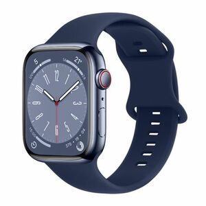 BStrap Smooth Silicone szíj Apple Watch 38/40/41mm, navy blue (SAP014C06) kép