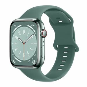 BStrap Smooth Silicone szíj Apple Watch 42/44/45mm, beedle green (SAP014C20) kép