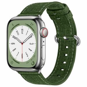 BStrap Denim szíj Apple Watch 42/44/45mm, olive green (SAP015C16) kép