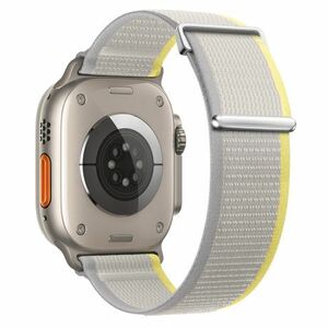 BStrap Velcro Nylon szíj Apple Watch 38/40/41mm, yellow beige (SAP016C02) kép