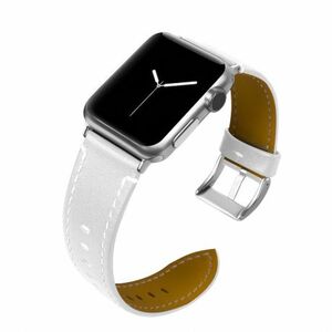 BStrap Leather Italy szíj Apple Watch 38/40/41mm, White (SAP001C04) kép