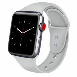 BStrap Soft Silicone szíj Apple Watch 42/44/45mm, Gray (SAP008C13) kép