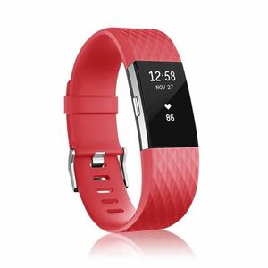 BStrap Silicone Diamond (Small) szíj Fitbit Charge 2, red (SFI002C28) kép