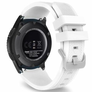BStrap Silicone Sport szíj Samsung Galaxy Watch 3 45mm, white (SSG006C2201) kép