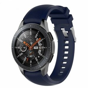 BStrap Silicone Davis szíj Huawei Watch 3 / 3 Pro, dark blue (SSG008C0212) kép